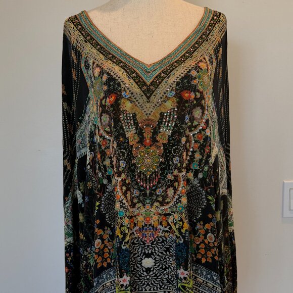 CAMILLA Short Kaftan - OS | Limited Edition Artisan Print | Crystals - Picture 4 of 11